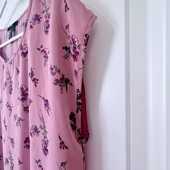 Forever 21 Pink Cap Sleeve Blouse Relaxed Fit - Picture 4 of 6